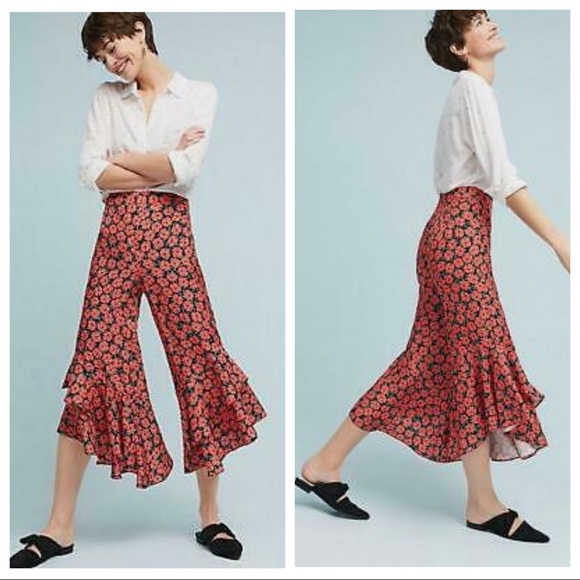 Anthropologie Pants - Ett:twa by Anthropologie Floral Wide Pants